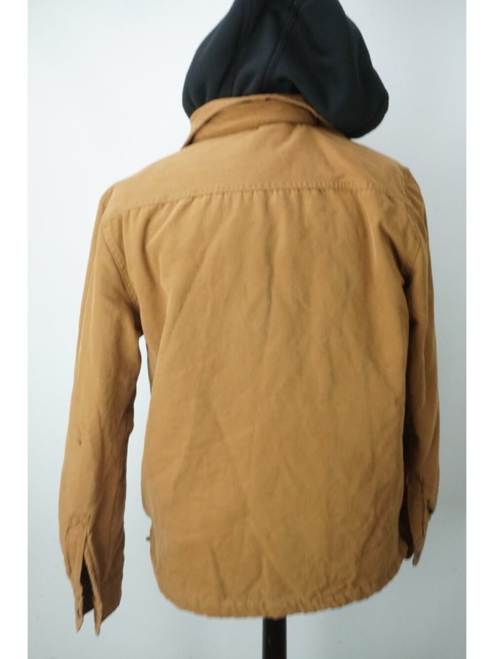 Cloudveil Brown Canvas Sewn in Hooded Lined JAcket Coat Sz L - Picture 4 of 8